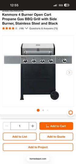 KENMORE GRILL 4 BURNER