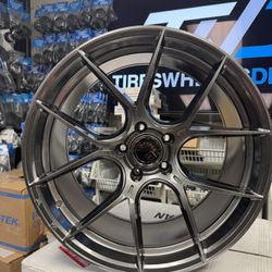 Aodhan AH-11 Wheels 19x9.5 (35, 5x114.3, 73.1) HyperBlack Rims Set of 4