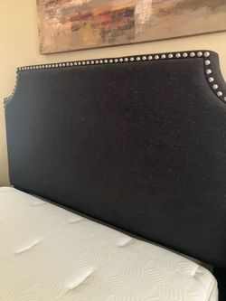Queen bed frame w mattress