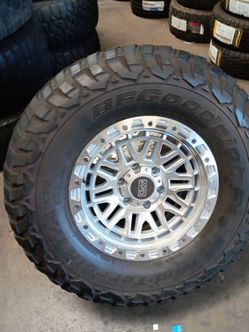 17 axd rims 6 lug 6x139 6x5.5 on used tires 35 1250 17