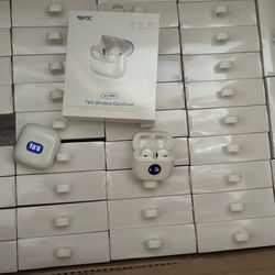 2026 Wireless Earbuds For Laptops 💻, Computers 🖥️ , And Phones 📱. Bluetooth 5.4 Bass Stereo with Charging Cable Included (white)