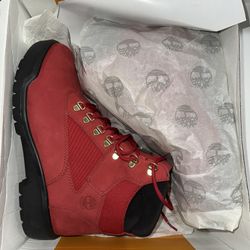 Timberland Field Boot 6 in L/F Boot Dark Red Nubuck size 9.5 mens