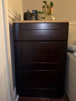 Brand New Vanity Drawer Base - Expresso color  - 21" W x 21" D - Bathroom / Bedroom Cabinet