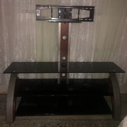 Glass TV & Shelf Stand