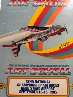 Air Show poster on board.