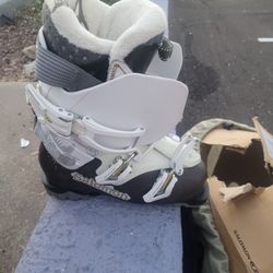 Salomon QST access 60w Chocolate White 24.5 Woman's Ski Boots