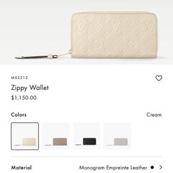 Louis Vuitton Monogram Empreinte Leather Zippy Wallet 