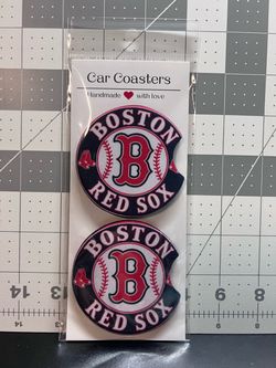 Boston Red Sox Handmade Car Coasters