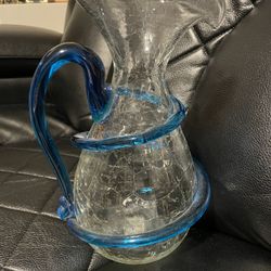 Cracked Glass Pitcher