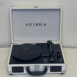 White Victrola Bluetooth Record Player