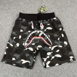 Bape Shorts Front Shark Face  