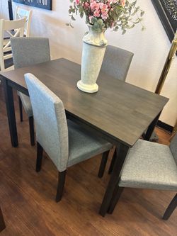 Gray dining set
