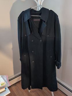 Men's  Large Size Charles Klein Belted & Lined Raincoat