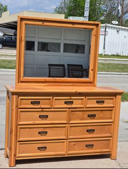 DRESSER WITH MIRROR