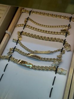 14k gold chino link bracelet