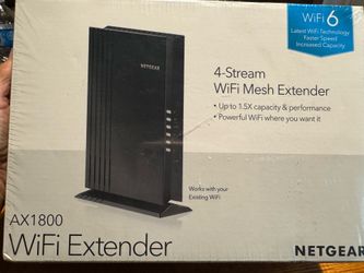 NETGEAR AX1800 WiFi 6 Mesh Extender – New Sealed