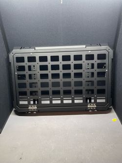 Rear Window Storage Table Molle Panel Flank Kit Rear Foldable Window Shelf for Jeep Wrangler JL
