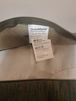 Crate And Barrel  TEAL Pillow 