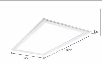 Metalux 2 x 4 ft. Selectable 6000/4500/3000 Lumens, Integrated LED, Surround Architectural Slim Frame Panel, 4-Selectable CCT