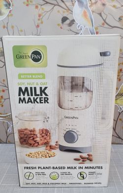 GreenPan Better Blend Soy, Nut & Oat Milk Maker, (se hable español)