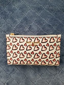 Kate Spade Morgan Fancy Hearts Small Slim Bifold Wallet