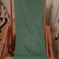 Folding Rocking Chair With Cloth Seat 