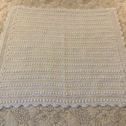 Newly Hand-Crocheted Baby Afghan