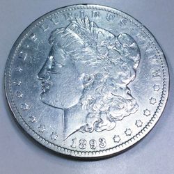 1893-CC Morgan Silver Dollar Beautiful High Grade Coin Rare Date