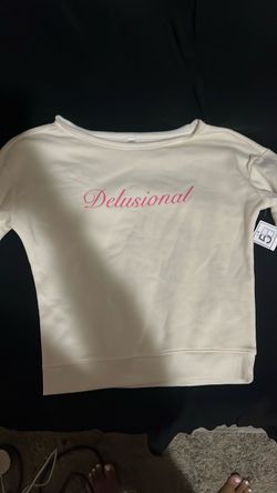 Delusional Graphic Crop Sweatshirt