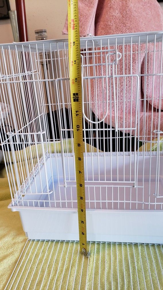 Two Small Carry Bird Cages & 1 Steel Cage