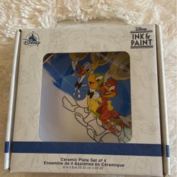 New Disney INK & PAINT CERAMIC PLATE 