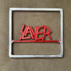Slayer metal sign