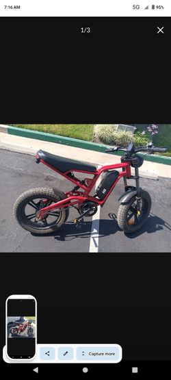 Red Fat Tire Electric Bike