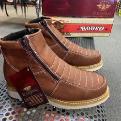 Botines De Trabajo Marca El General Doble Cierre 