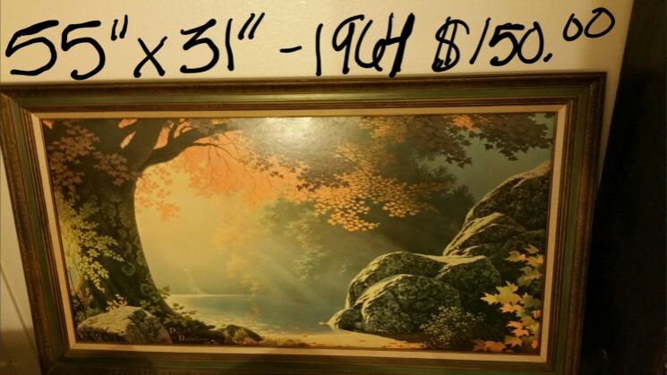 Paul Detlefsen 1964 couch print vintage