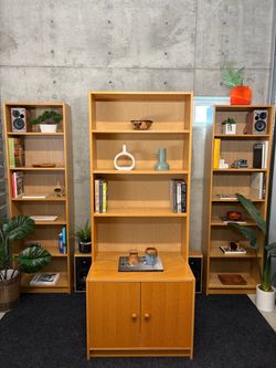 VINTAGE IKEA EXTENDED OAK BILLY BOOKCASE ASSEMBLED (DELIVERY AVAILABLE)