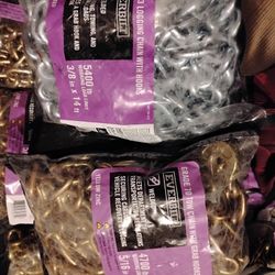 New 20 Ft Long Tow Chains With Grip Hooks $55ea