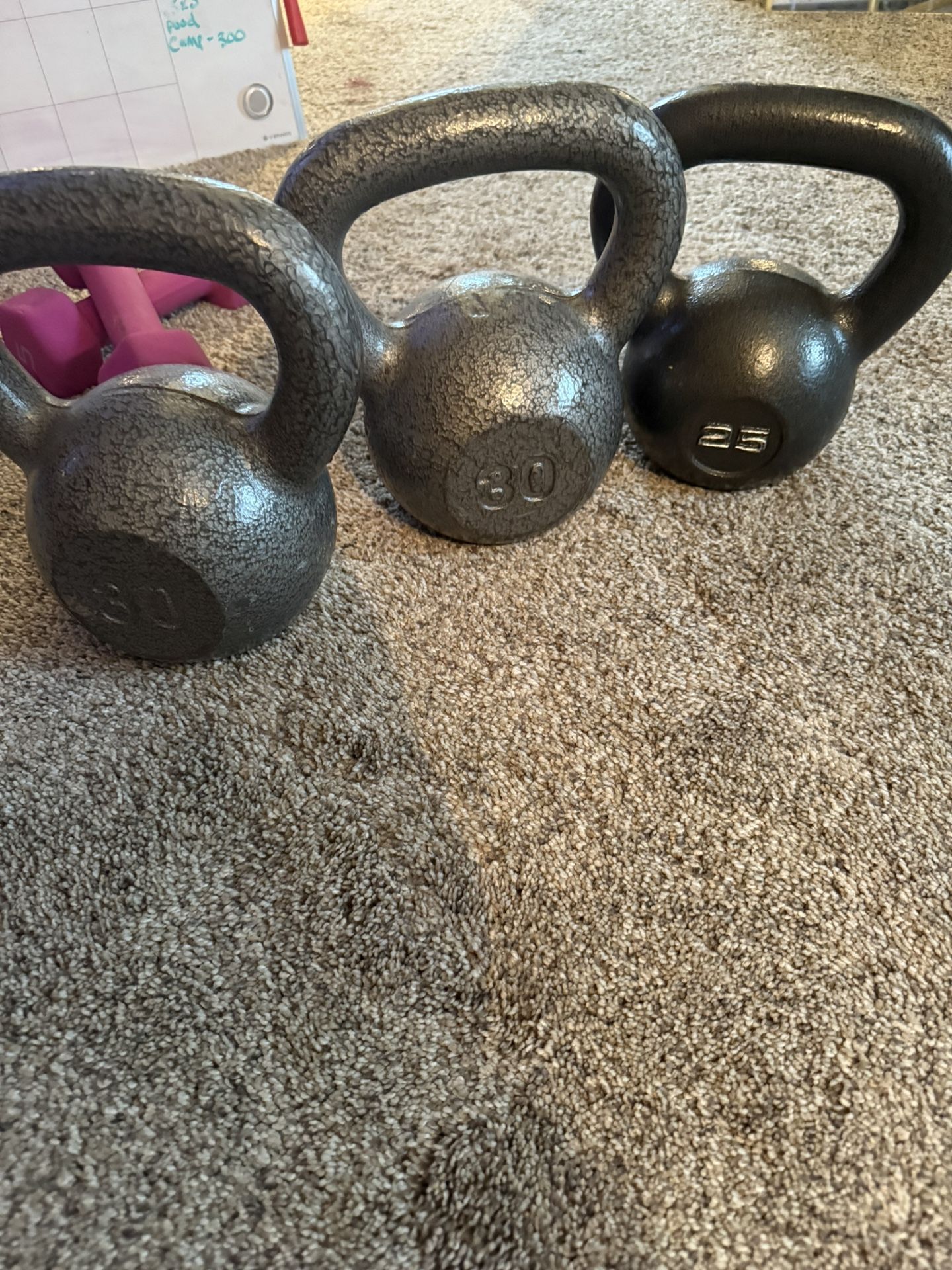 ๐๏ธโโ๏ธ Kettlebell Set โ 20lb to 55lb (2 of Each!) โ $385 OBO