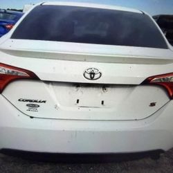 2016 Toyota Corolla Parts Bumper Trunk Interior 
