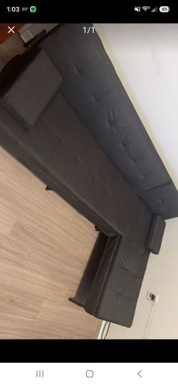 91" Convertible Sectional Sofa Bed L