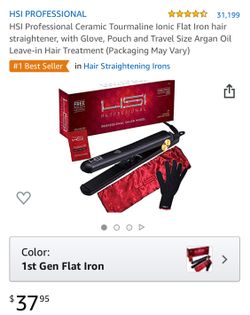 HSI Hair Straightener 1” flat iron