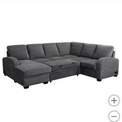 Sleeper Sofa Sectional Pull Out Bed 