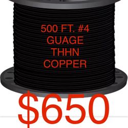 #4 AWG STRANDED COPPER 500ft.