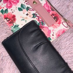 Black Wallet And Juicy Couture Wristlet Purse