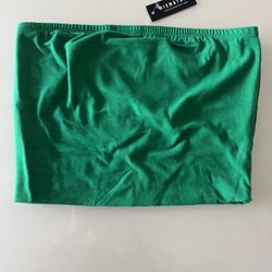 Women's Strapless Tube Tops Basic Bandeau Crop