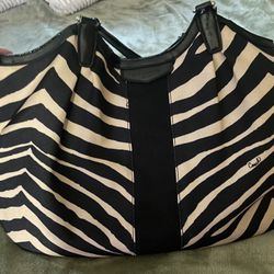 Vintage Zebra Coach Bag