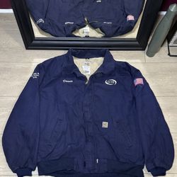 Vintage Carhartt Fire Resistant FRJ020 Workwear Bomber Jacket 