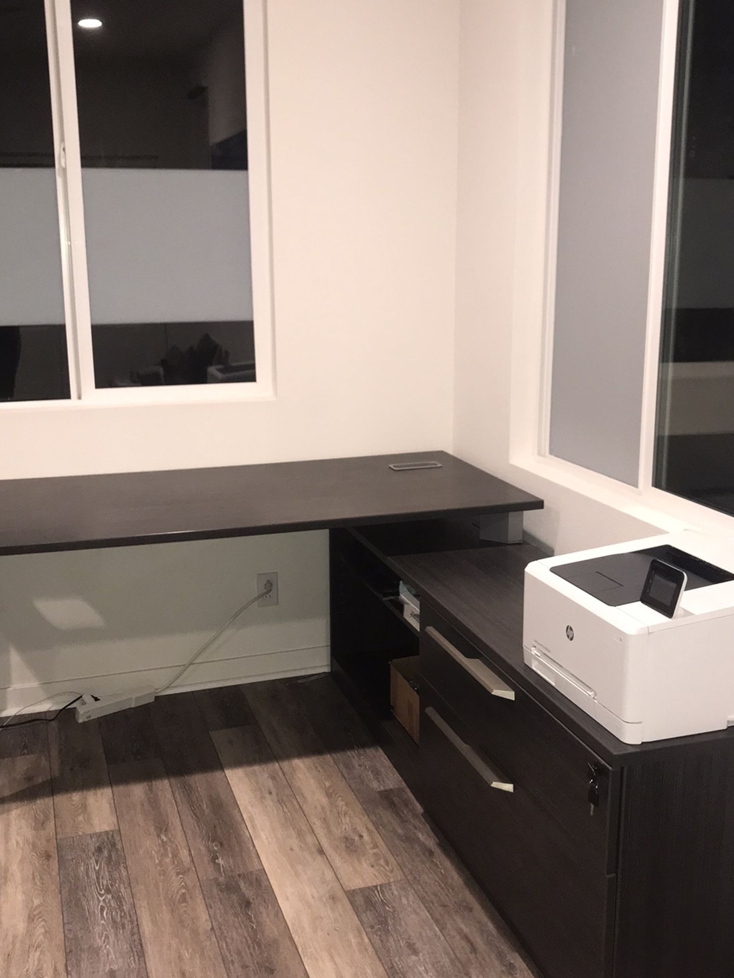 L Shaped Home Office Desk - Left Or Right Corner Setup