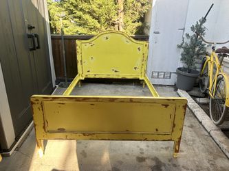 full size bed frame set with headboard and footboard