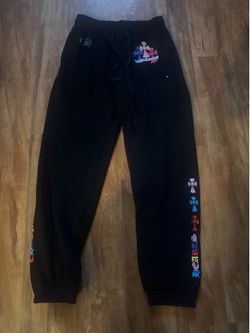 Chrome heart black sweatpants